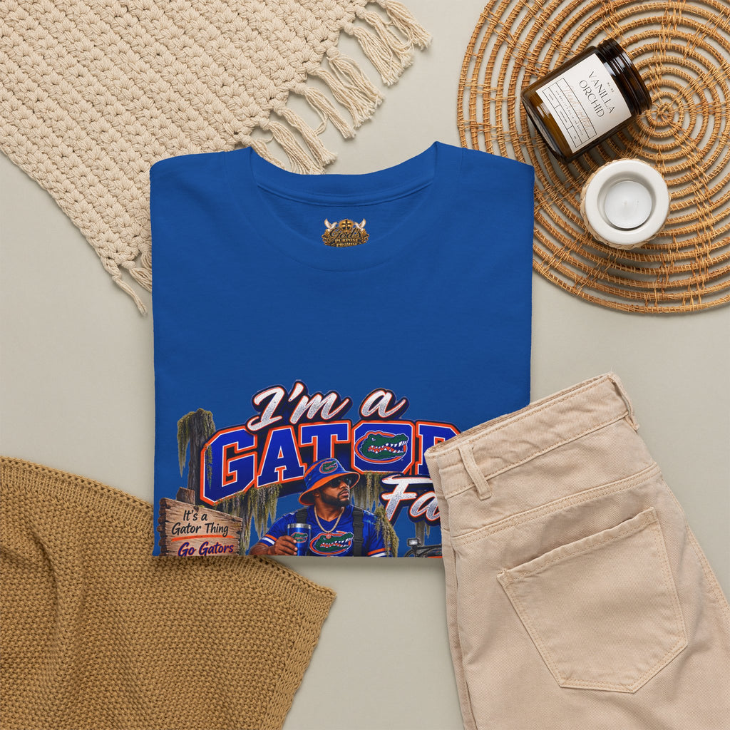 Gators Fan T-Shirt – “I’m a Gators Fan / Gator For Life” Swamp Football Tee