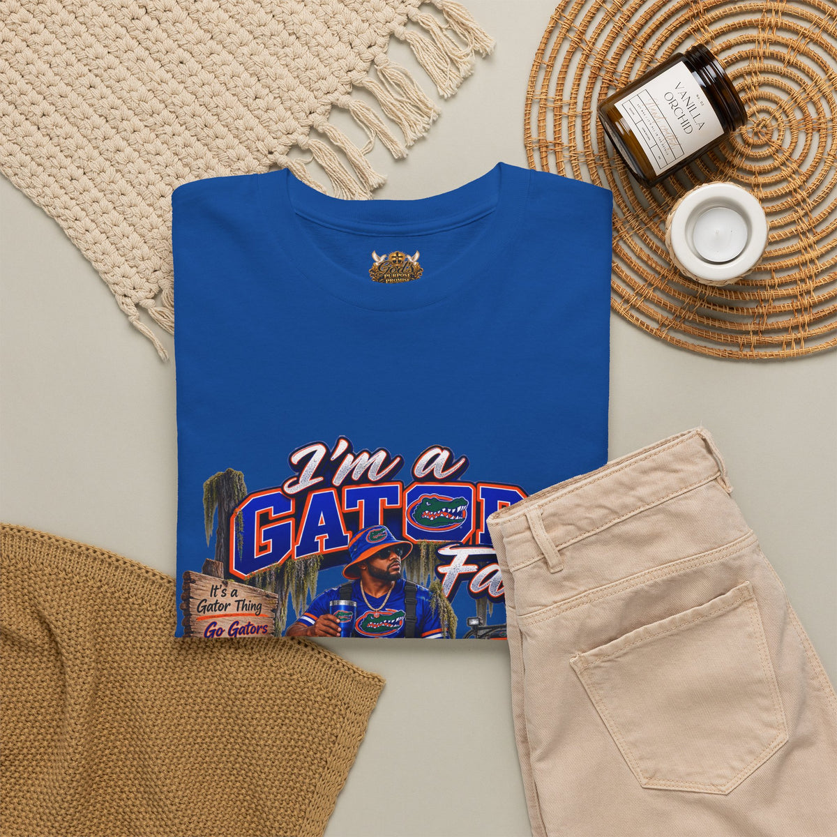 Gators Fan T-Shirt – “I’m a Gators Fan / Gator For Life” Swamp Football Tee