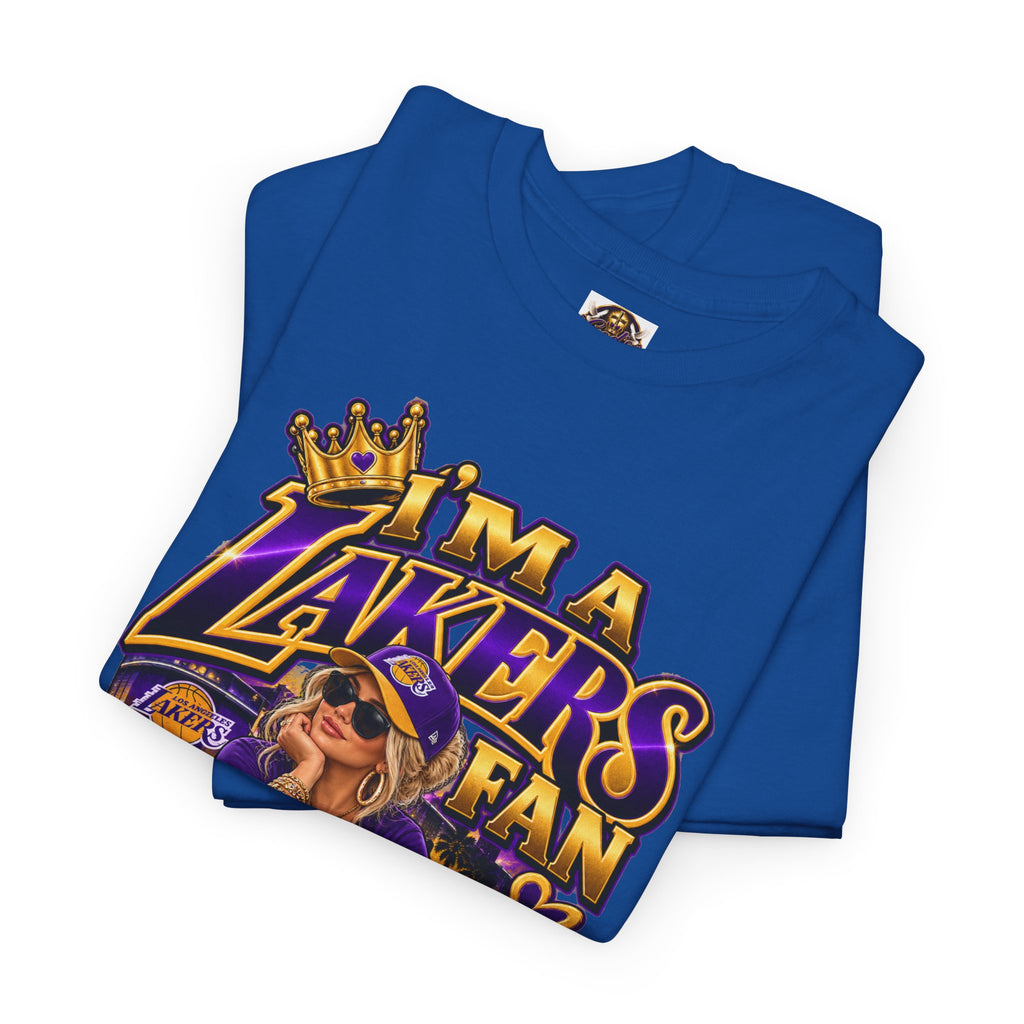 Lakers Fan T-Shirt — "I’m a Lakers Fan" Front & "Lakers For Life" Back