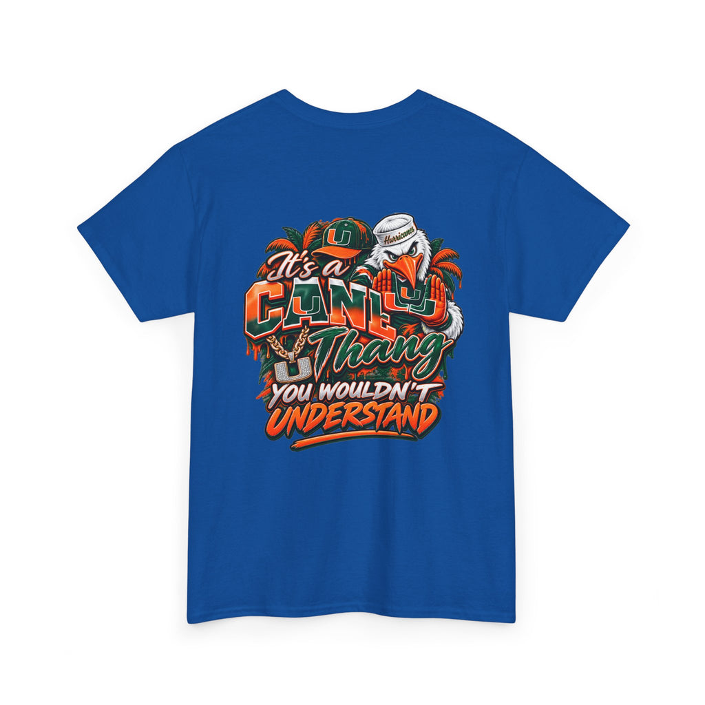 Miami Hurricanes Fan T-Shirt – “I’m a Miami Hurricane Fan All Day” Game Day Tee
