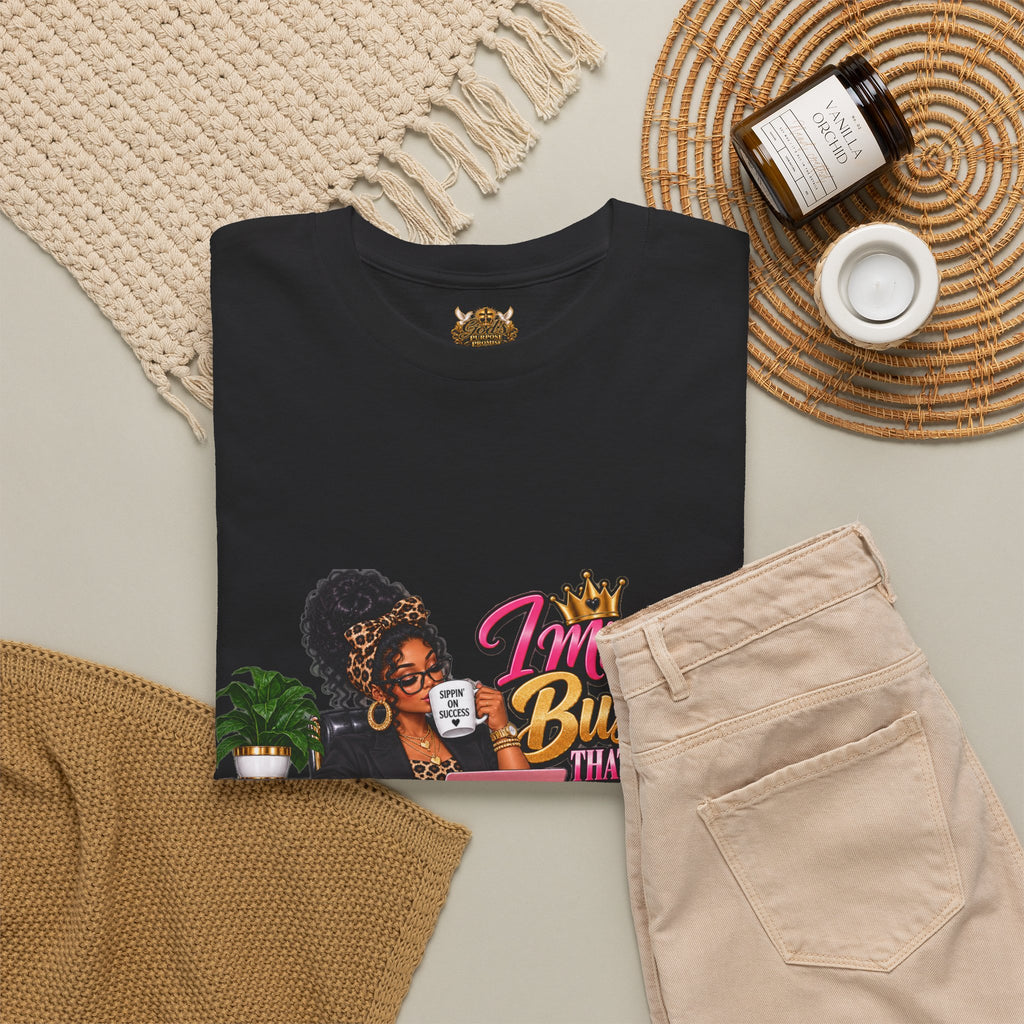 Boss Woman Tee – "Mind the Business, Baby Pays Me" Graphic T-Shirt
