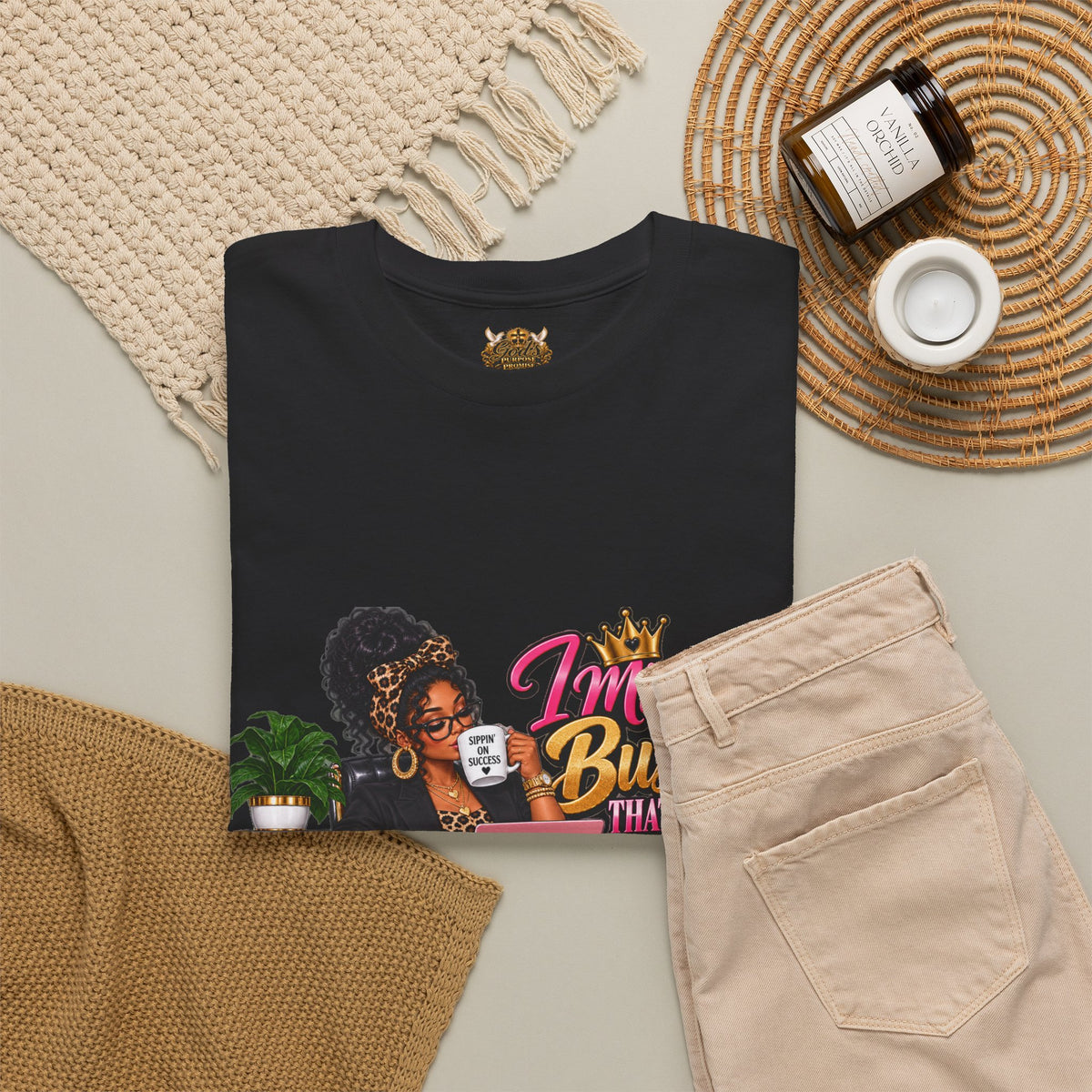 Boss Woman Tee – "Mind the Business, Baby Pays Me" Graphic T-Shirt