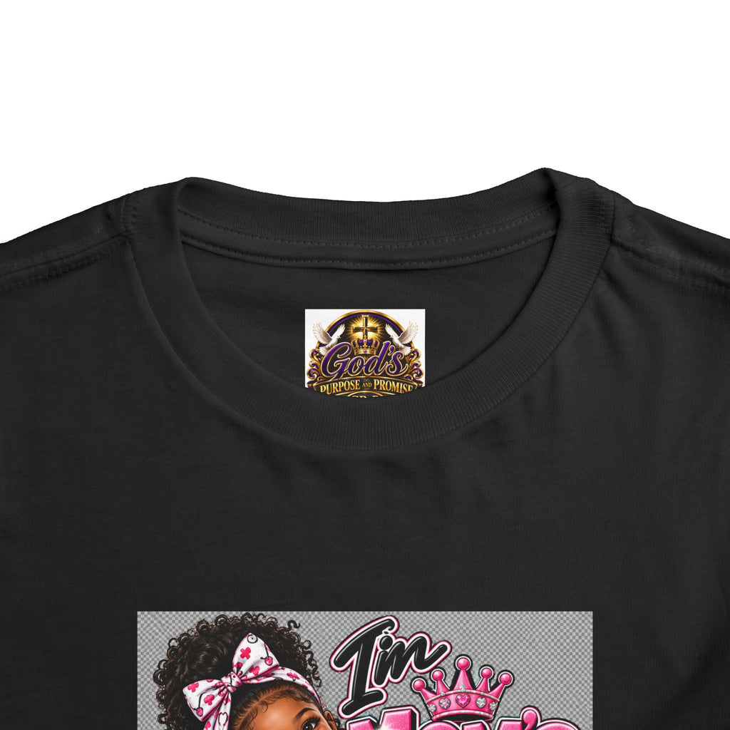 Toddler Tee - "I'm Mom's Little Doctor" Cute Kids Medical Play Graphic Shirt
