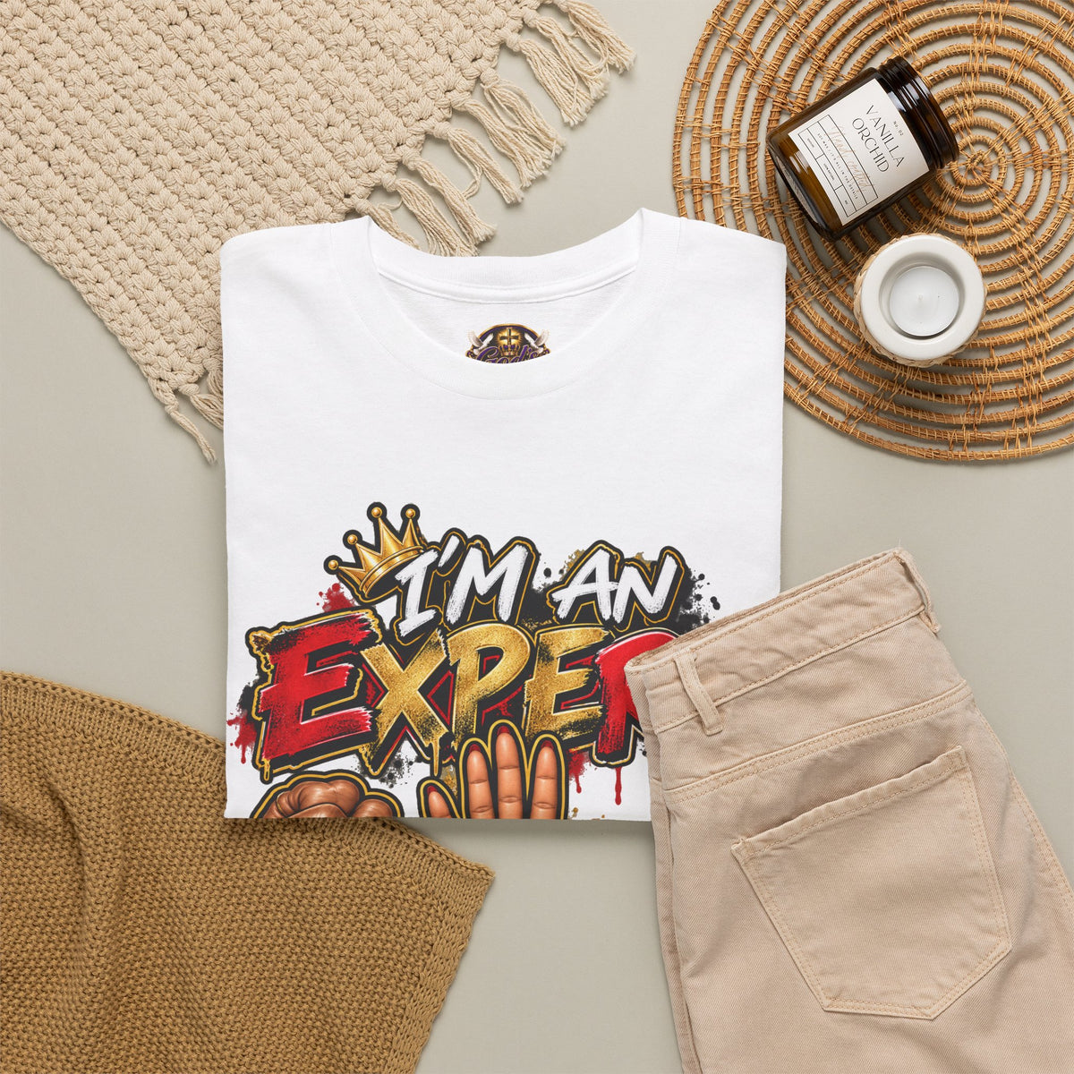 Rock Paper Scissors Expert T-Shirt – Funny Game Hands Graphic Tee