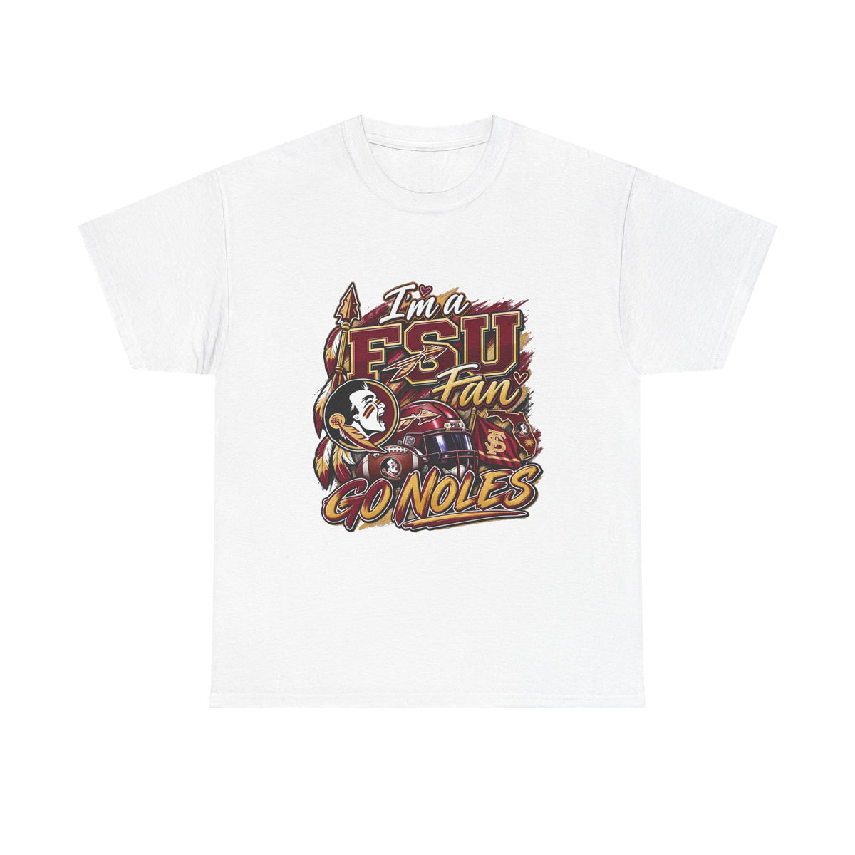 FSU Fan Tee – "I'm a FS U Fan Go Noles" Florida State Seminoles Graphic T-Shirt