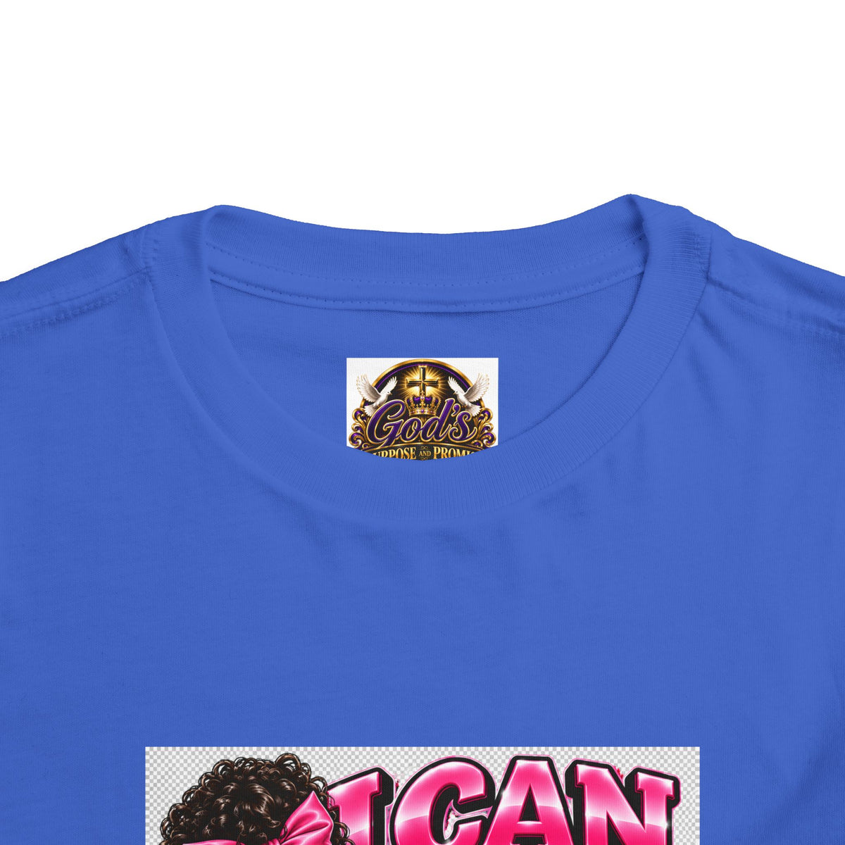Toddler Tee — "I Can Count to Five But I Can Only Tie My Shoe" Cute Girl Graphic
