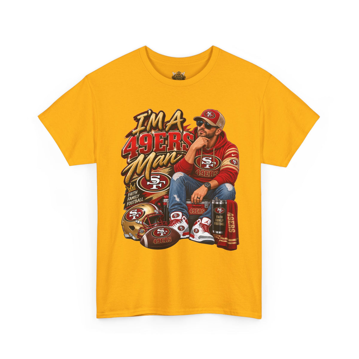 49ers Fan T-Shirt - "I'm a 49ers Man" Vintage Football Tee