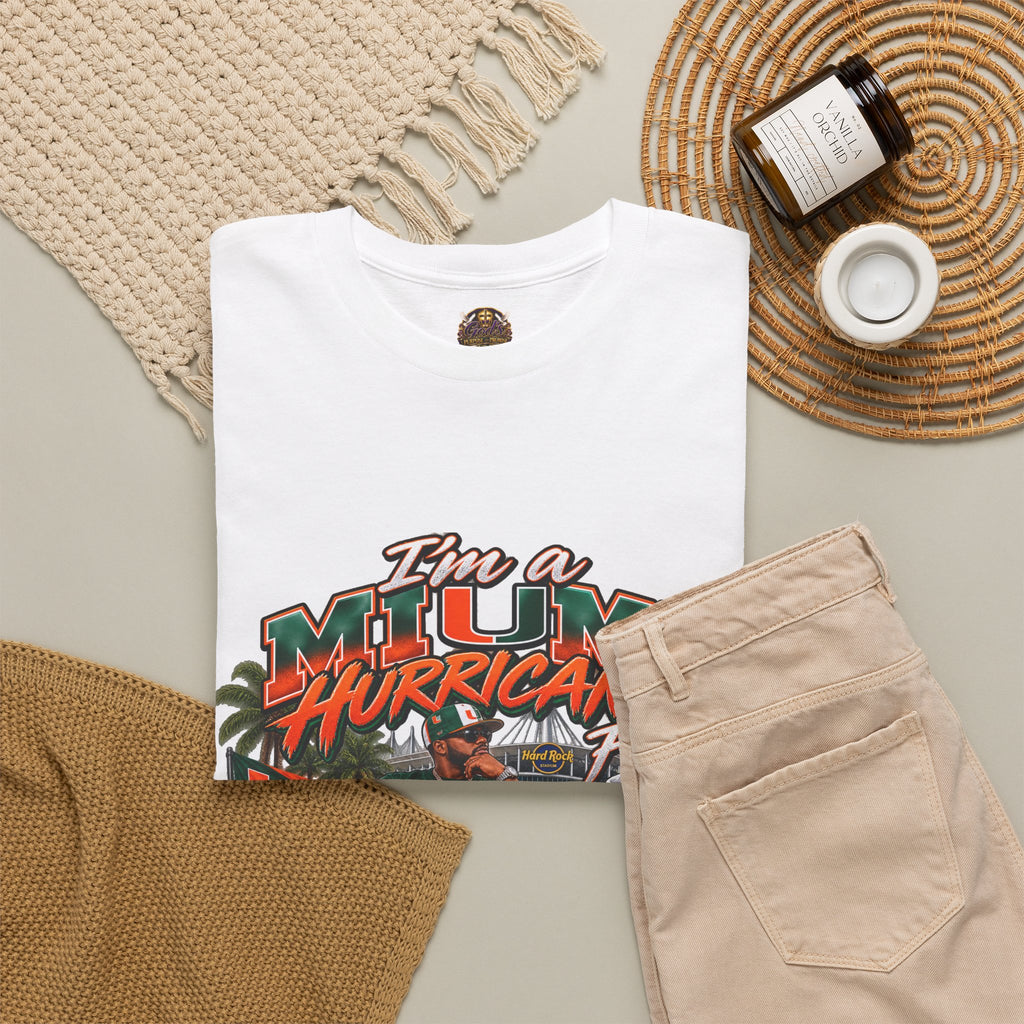 Miami Hurricanes Fan T-Shirt – “I’m a Miami Hurricane Fan All Day” Game Day Tee