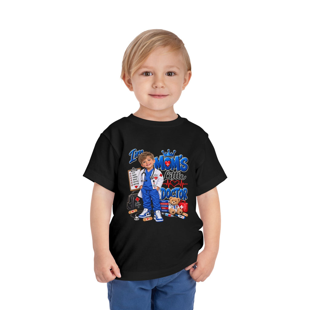 Toddler Tee — Mom's Little Doctor Graphic Shirt