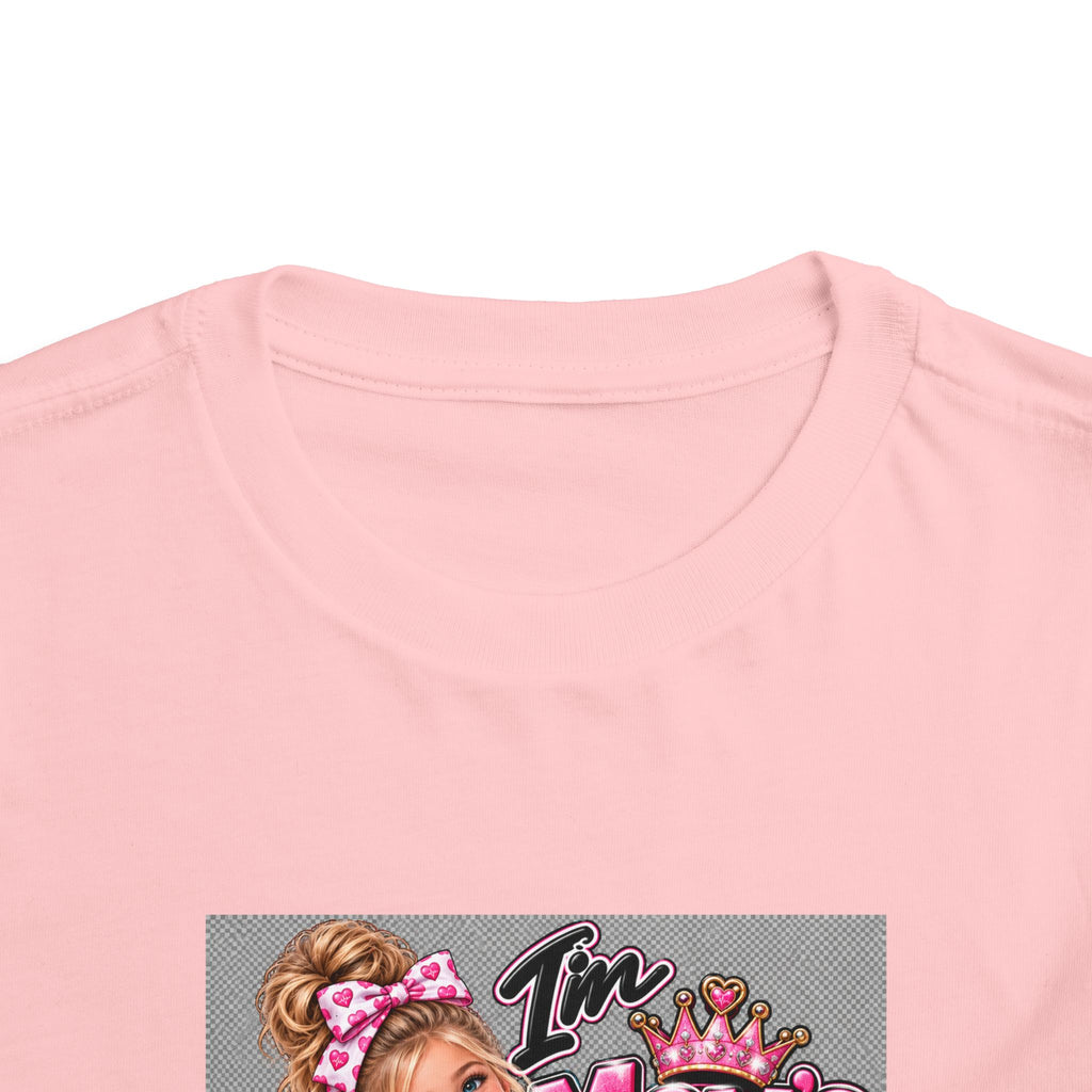 Toddler Tee — "I'm My Mom's Little Doctor" Cute Pink Doctor Playtime Shirt