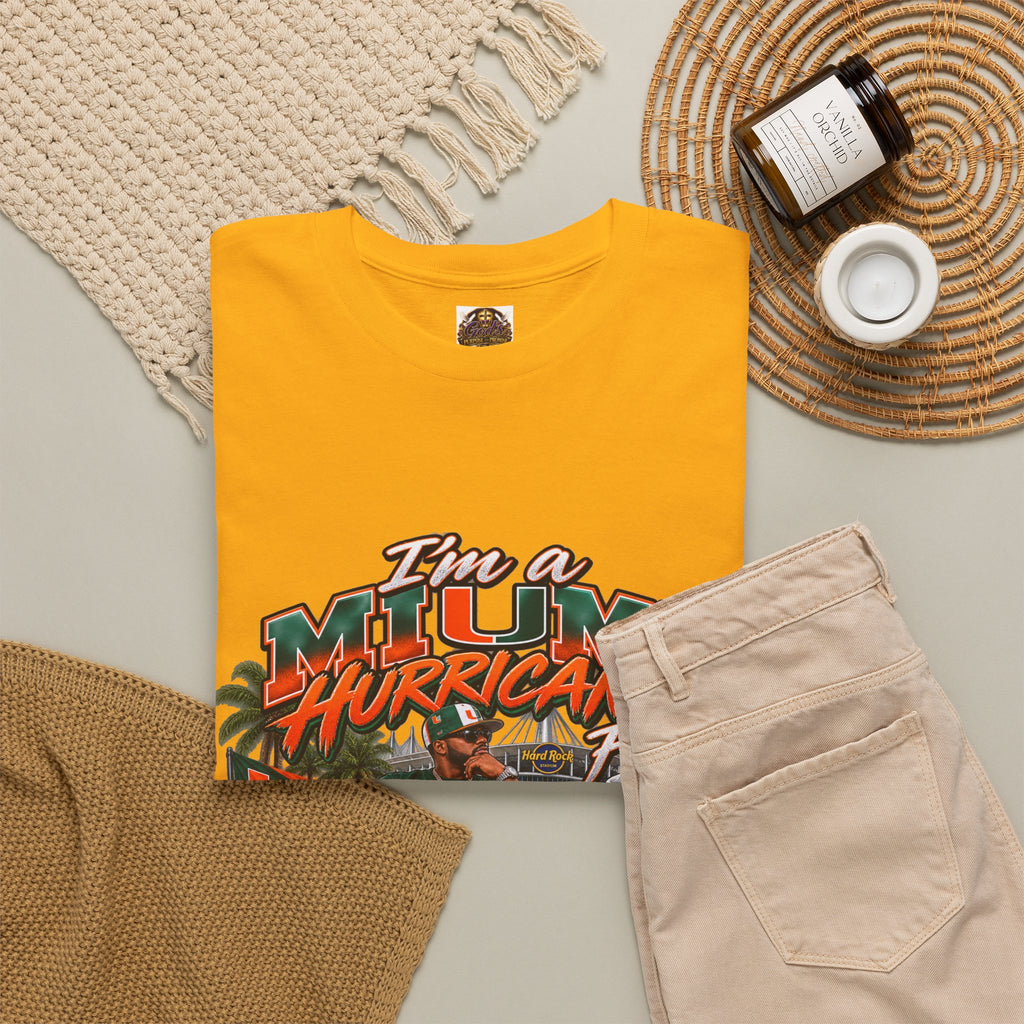 Miami Hurricanes Fan T-Shirt – “I’m a Miami Hurricane Fan All Day” Game Day Tee