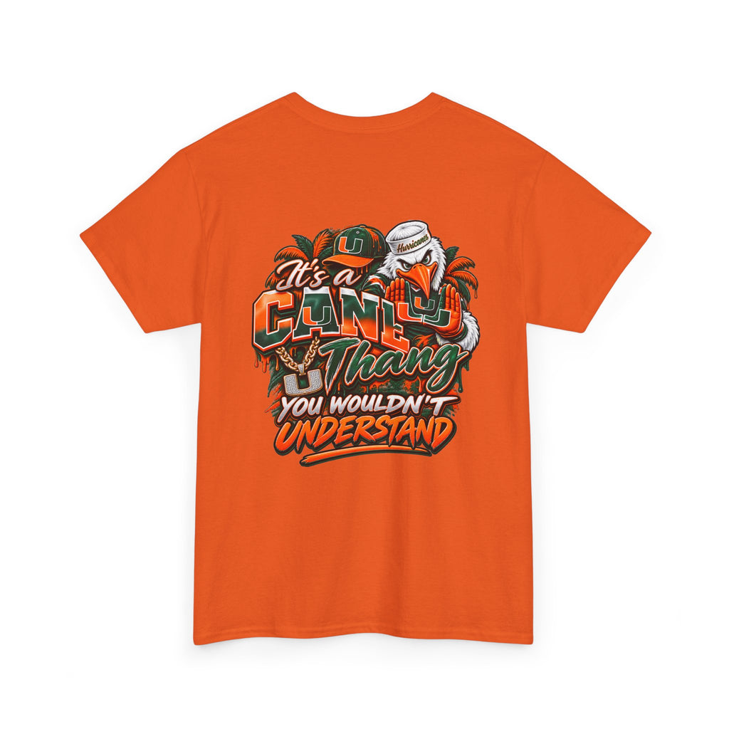 Miami Hurricanes Fan T-Shirt – “I’m a Miami Hurricane Fan All Day” Game Day Tee