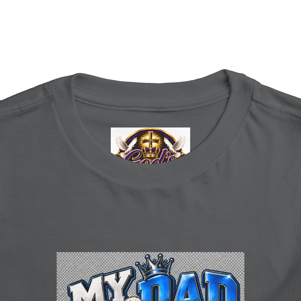 Toddler Tee — "My Dad Is My Hero" Firefighter Design