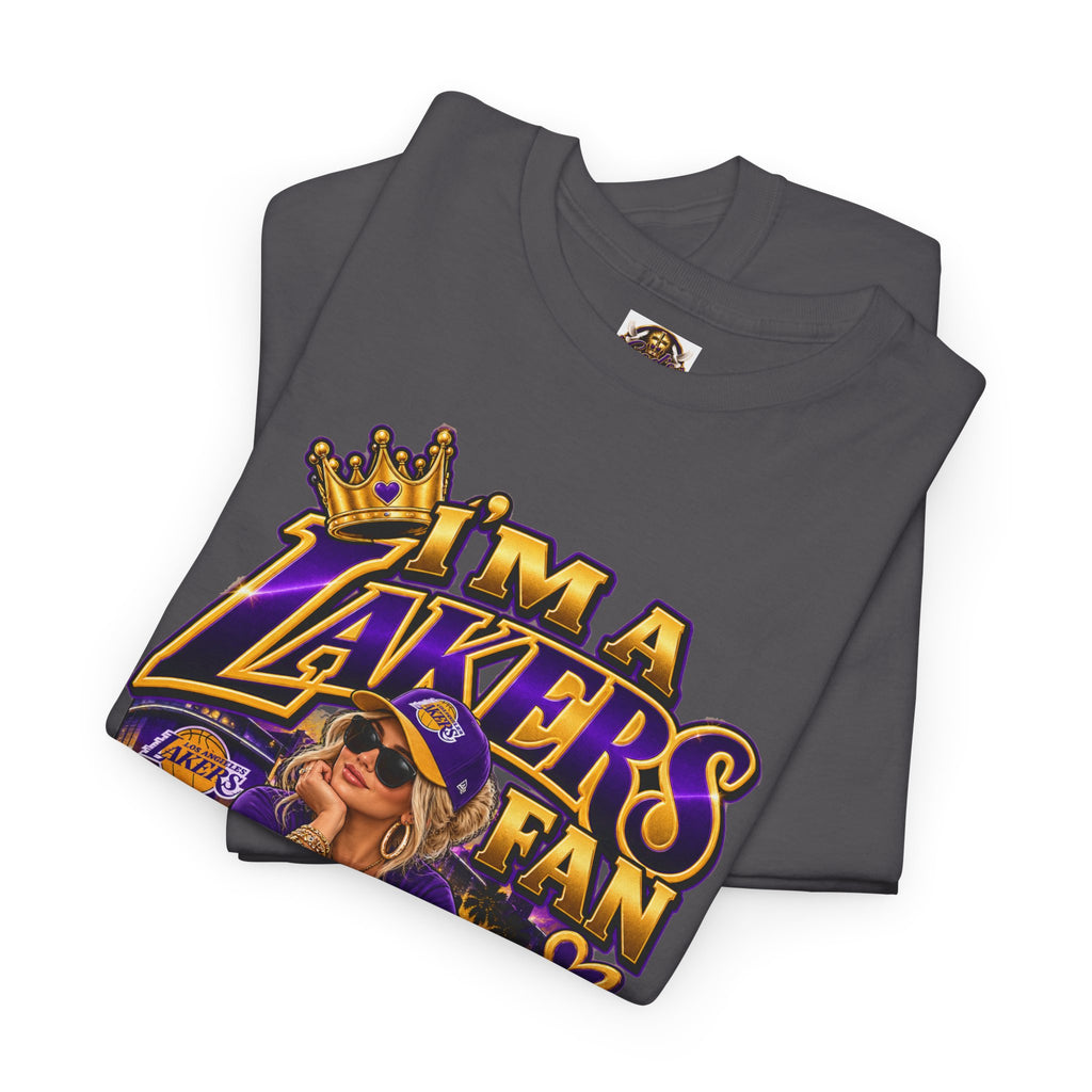 Lakers Fan T-Shirt — "I’m a Lakers Fan" Front & "Lakers For Life" Back