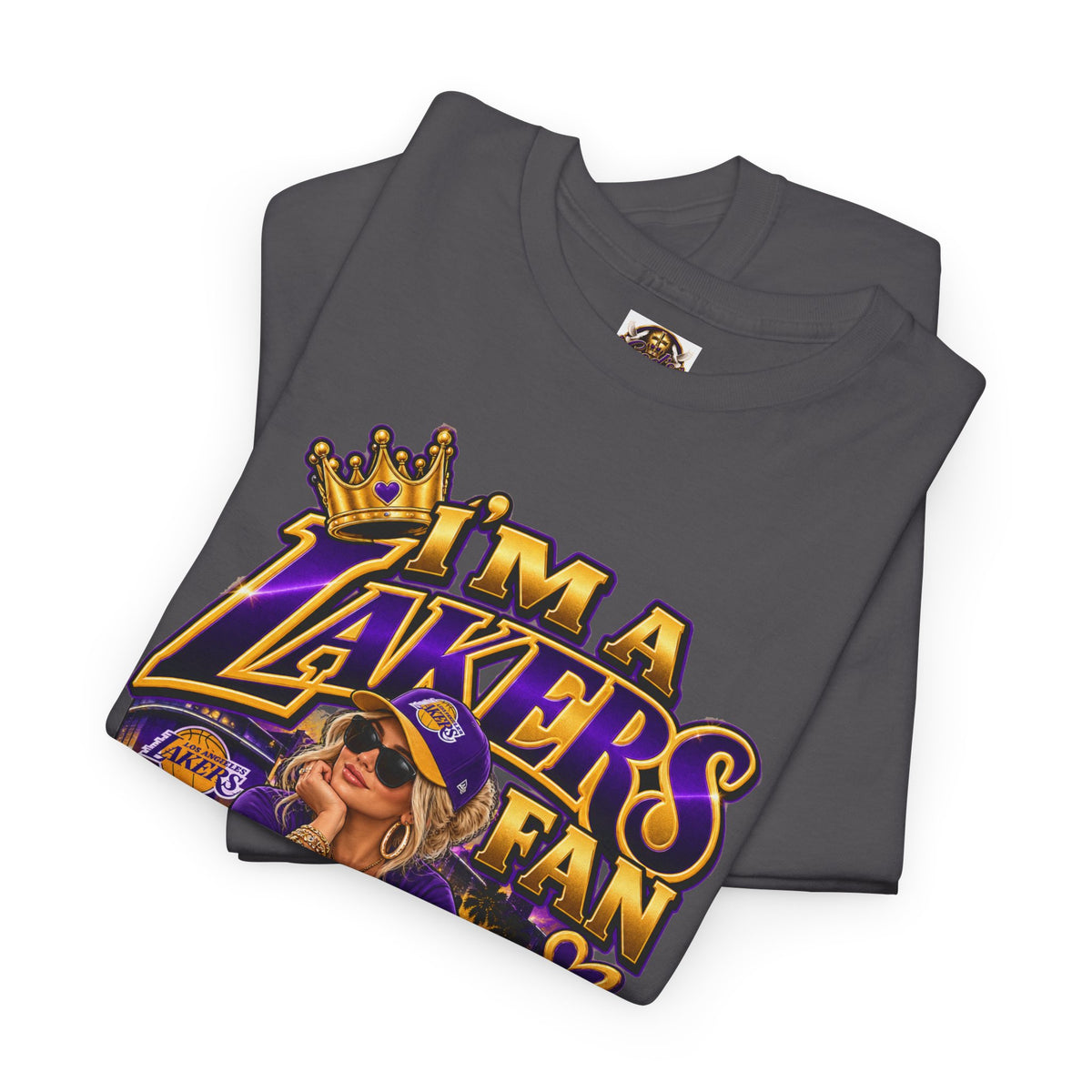 Lakers Fan T-Shirt — "I’m a Lakers Fan" Front & "Lakers For Life" Back