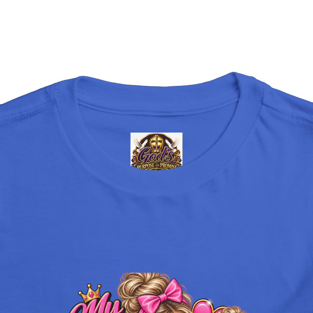 Toddler Tee — “My Mom Says I’m Her Little Princess” Pink Princess Graphic