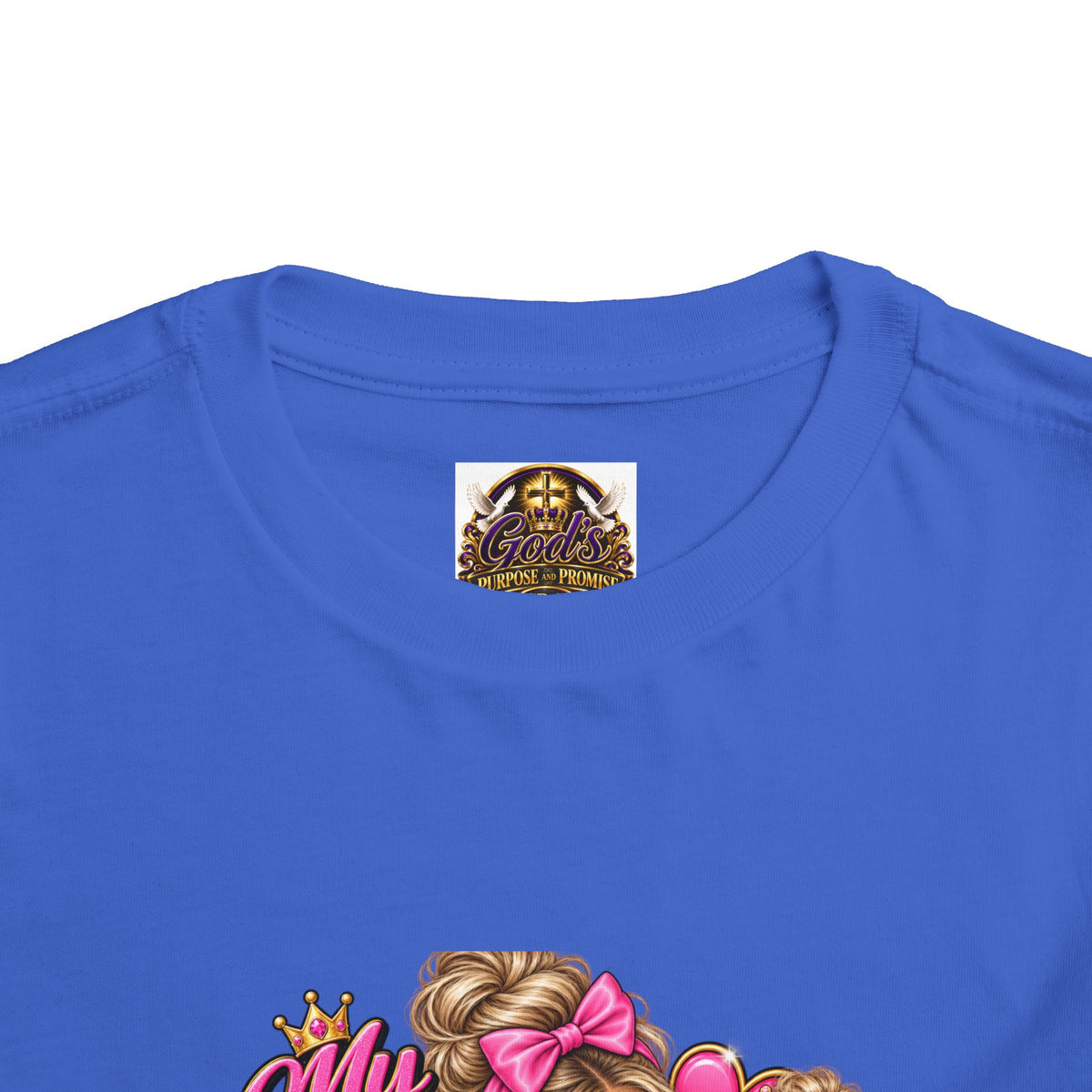 Toddler Tee — “My Mom Says I’m Her Little Princess” Pink Princess Graphic