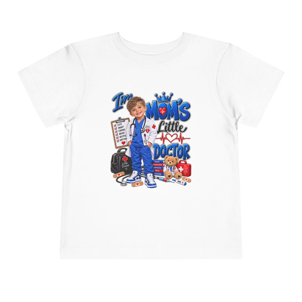 Toddler Tee — Mom's Little Doctor Graphic Shirt