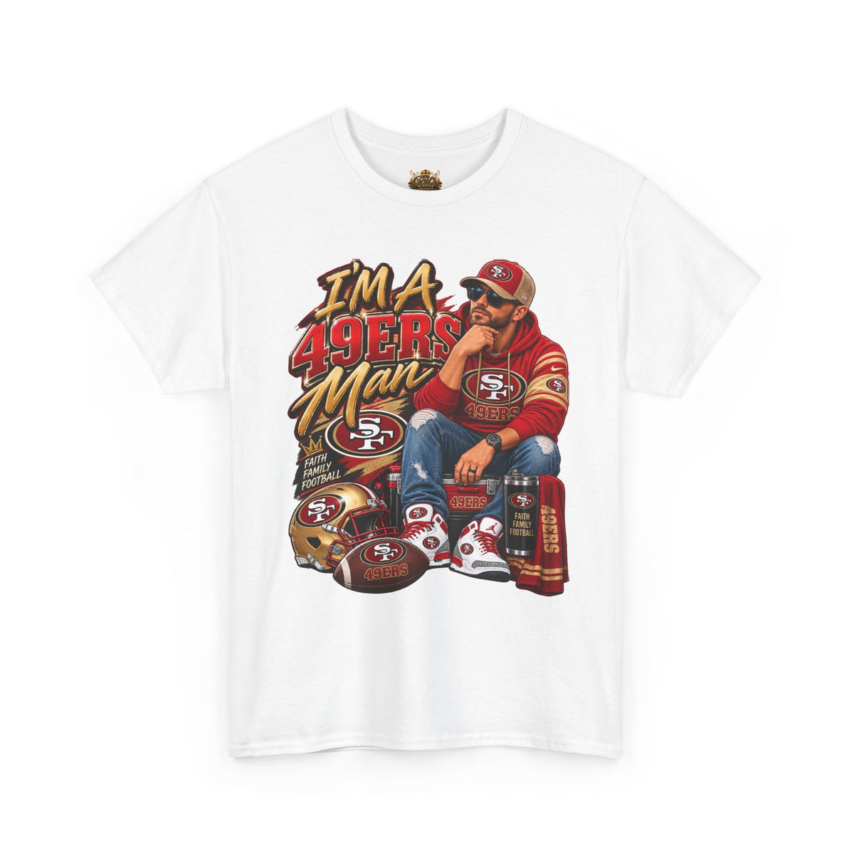 49ers Fan T-Shirt - "I'm a 49ers Man" Vintage Football Tee