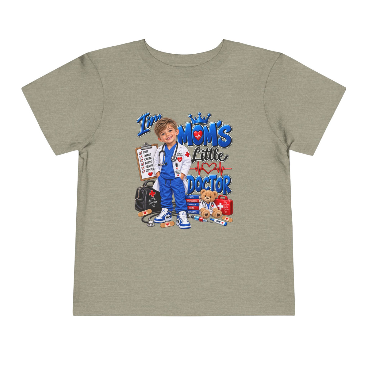 Toddler Tee — Mom's Little Doctor Graphic Shirt