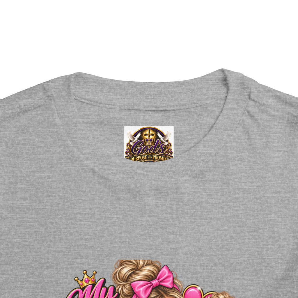 Toddler Tee — “My Mom Says I’m Her Little Princess” Pink Princess Graphic