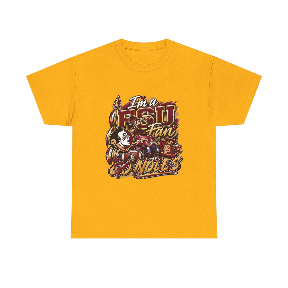 FSU Fan Tee – "I'm a FS U Fan Go Noles" Florida State Seminoles Graphic T-Shirt
