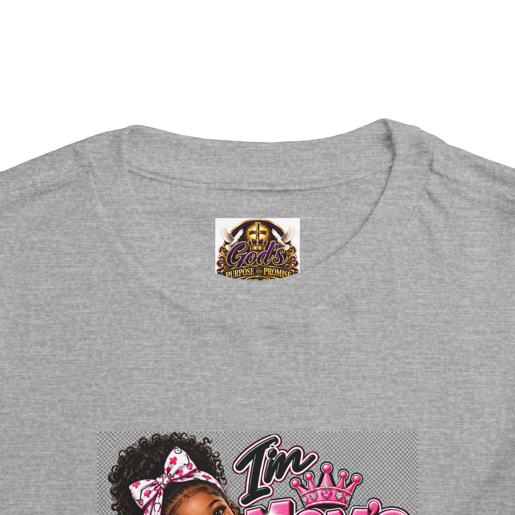 Toddler Tee - "I'm Mom's Little Doctor" Cute Kids Medical Play Graphic Shirt