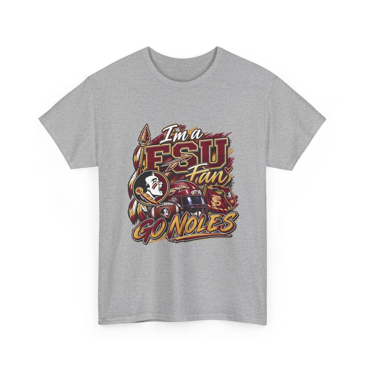 FSU Fan Tee – "I'm a FS U Fan Go Noles" Florida State Seminoles Graphic T-Shirt