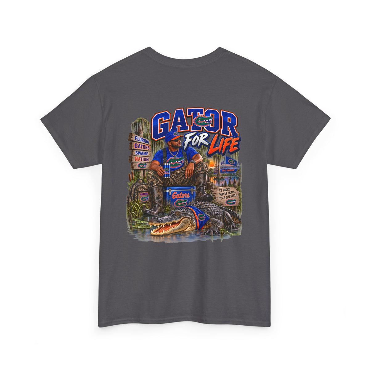 Gators Fan T-Shirt – “I’m a Gators Fan / Gator For Life” Swamp Football Tee