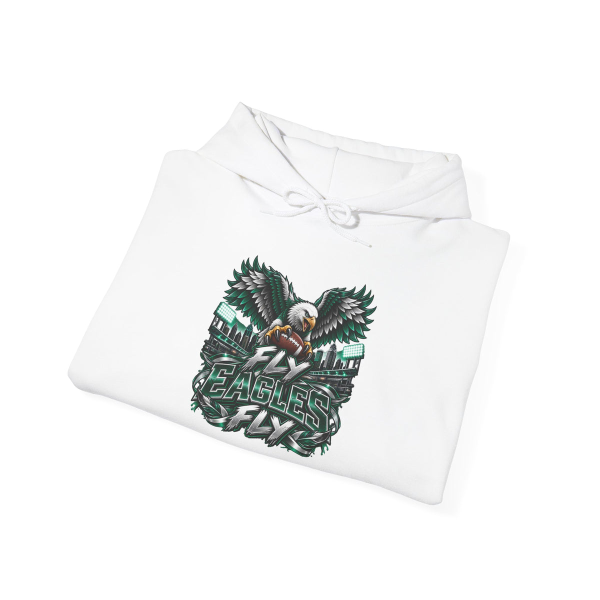 Eagles For Life Hoodie — Bold Eagle Graphic Football Fan Pullover