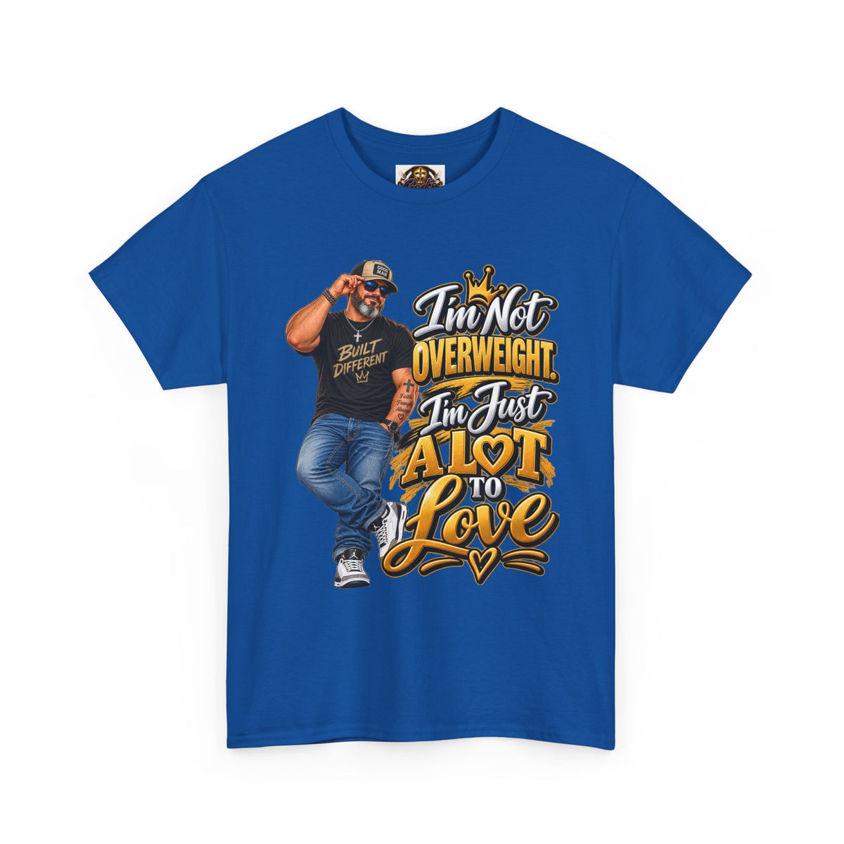 Graphic Tee — "I’m Not Overweight I’m Just A Lot To Love" Plus-Size Pride Shirt