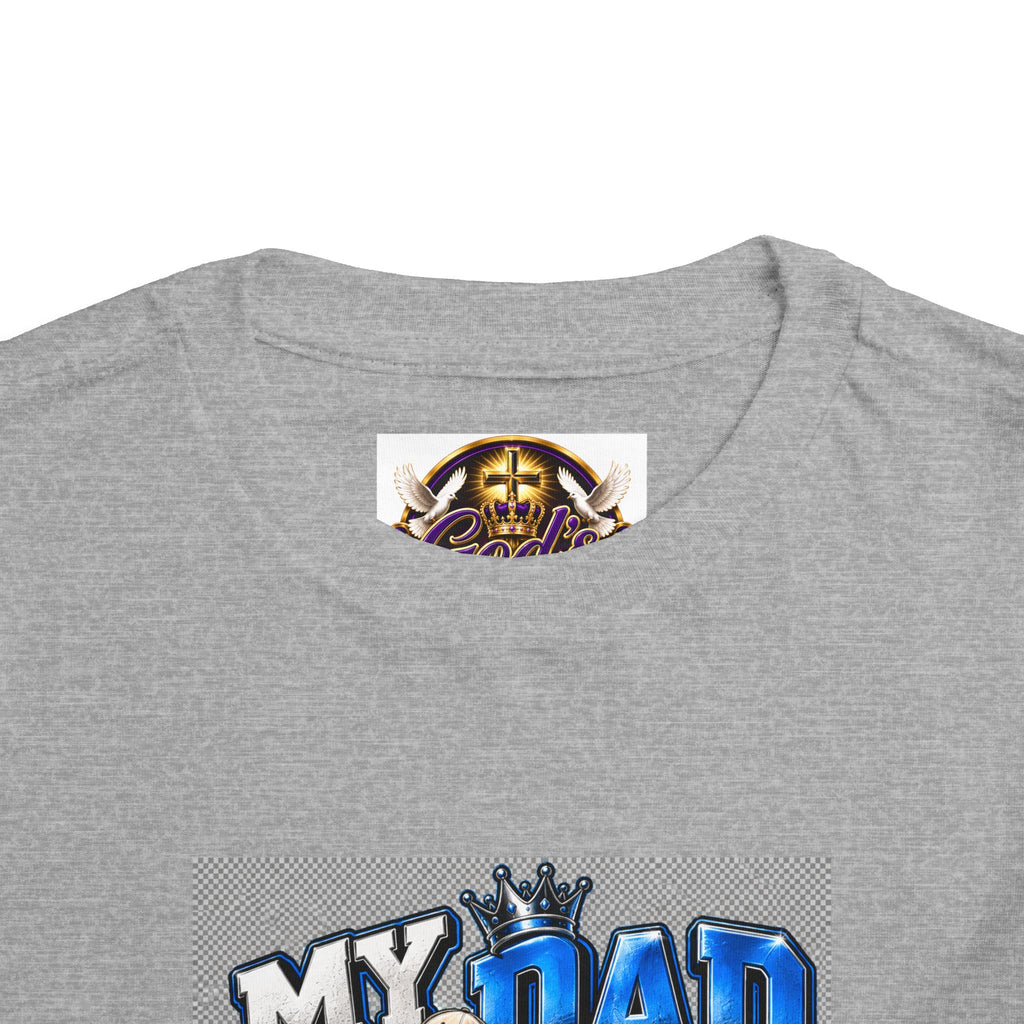 Toddler Tee — "My Dad Is My Hero" Firefighter Design