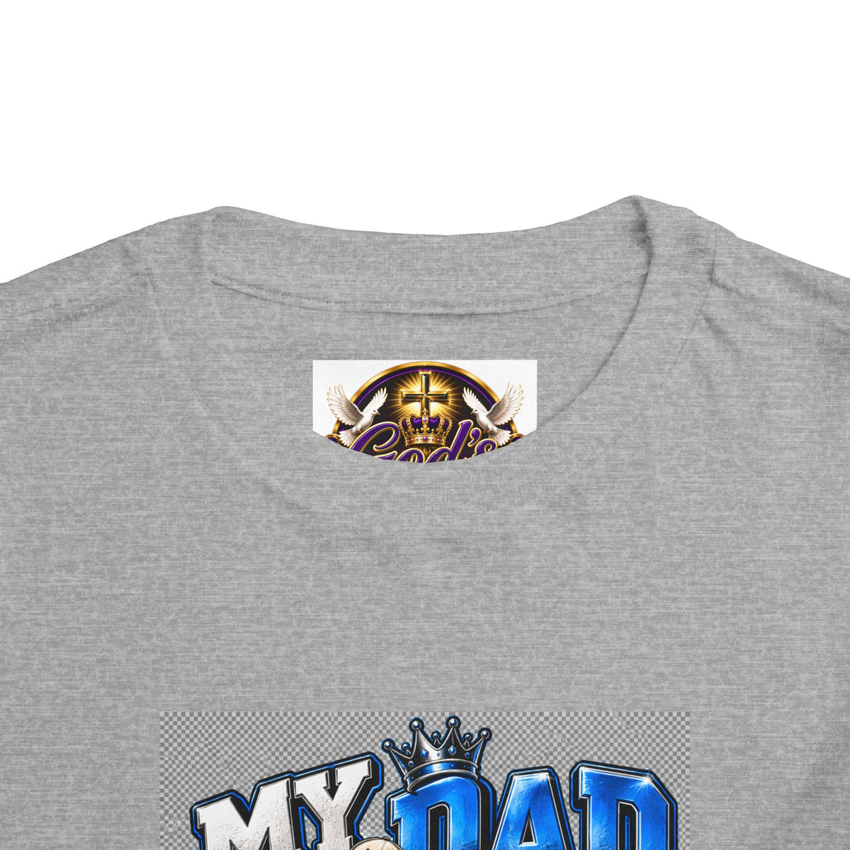 Toddler Tee — "My Dad Is My Hero" Firefighter Design
