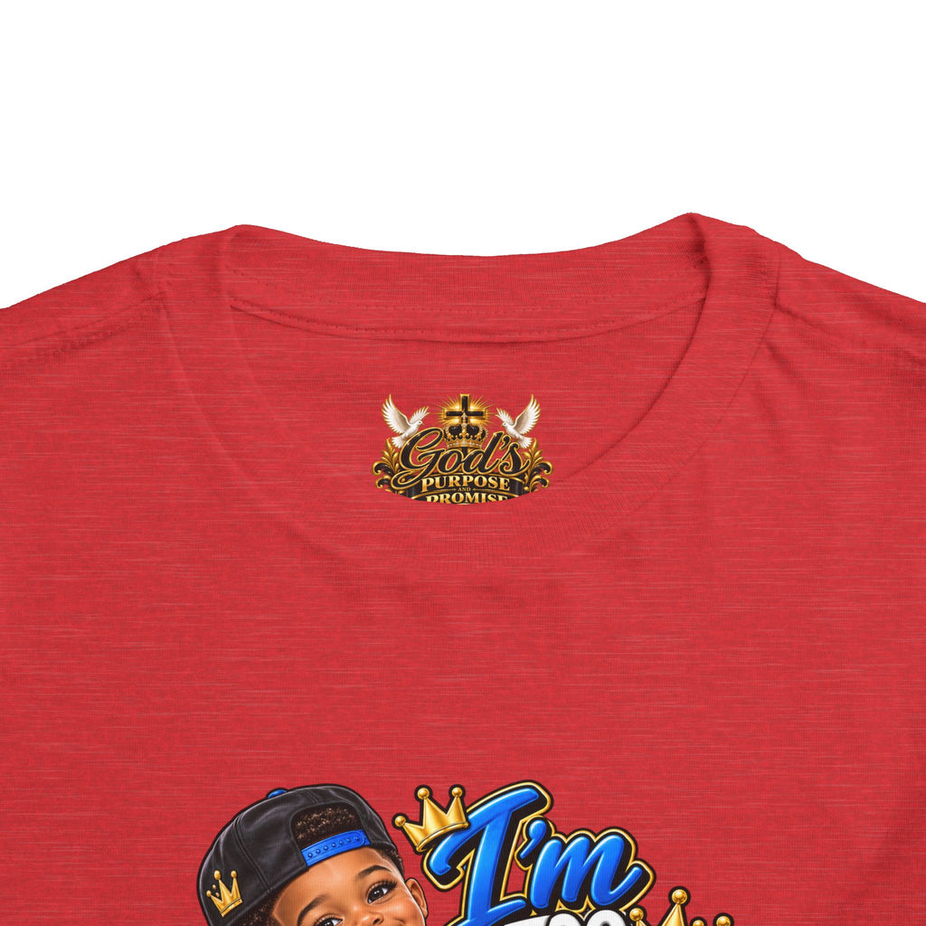 Toddler Tee — “I’m Too Cute to Be Mom’s Problem Child” Cute Boy Graphic