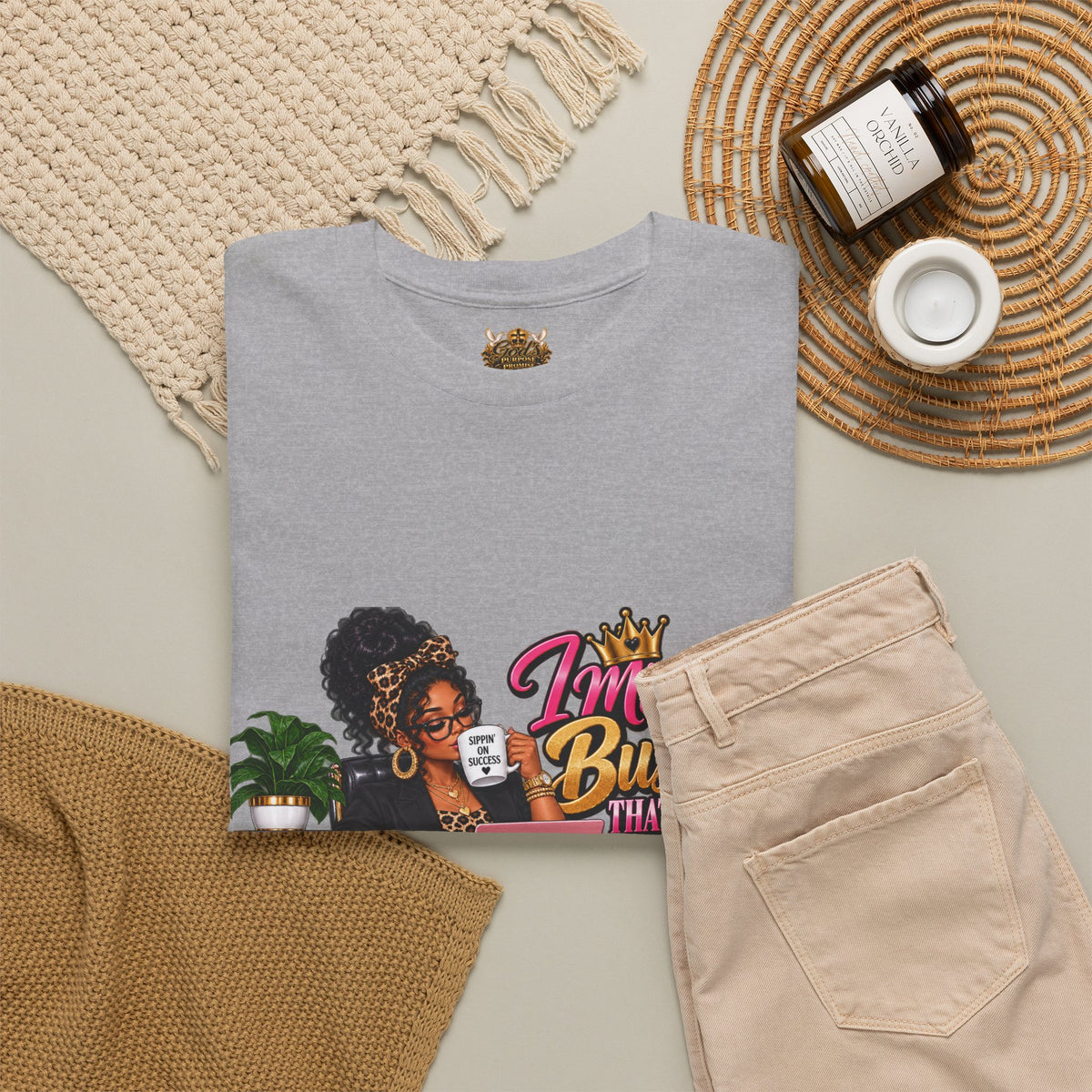 Boss Woman Tee – "Mind the Business, Baby Pays Me" Graphic T-Shirt