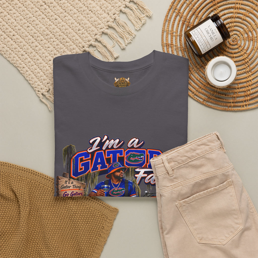 Gators Fan T-Shirt – “I’m a Gators Fan / Gator For Life” Swamp Football Tee