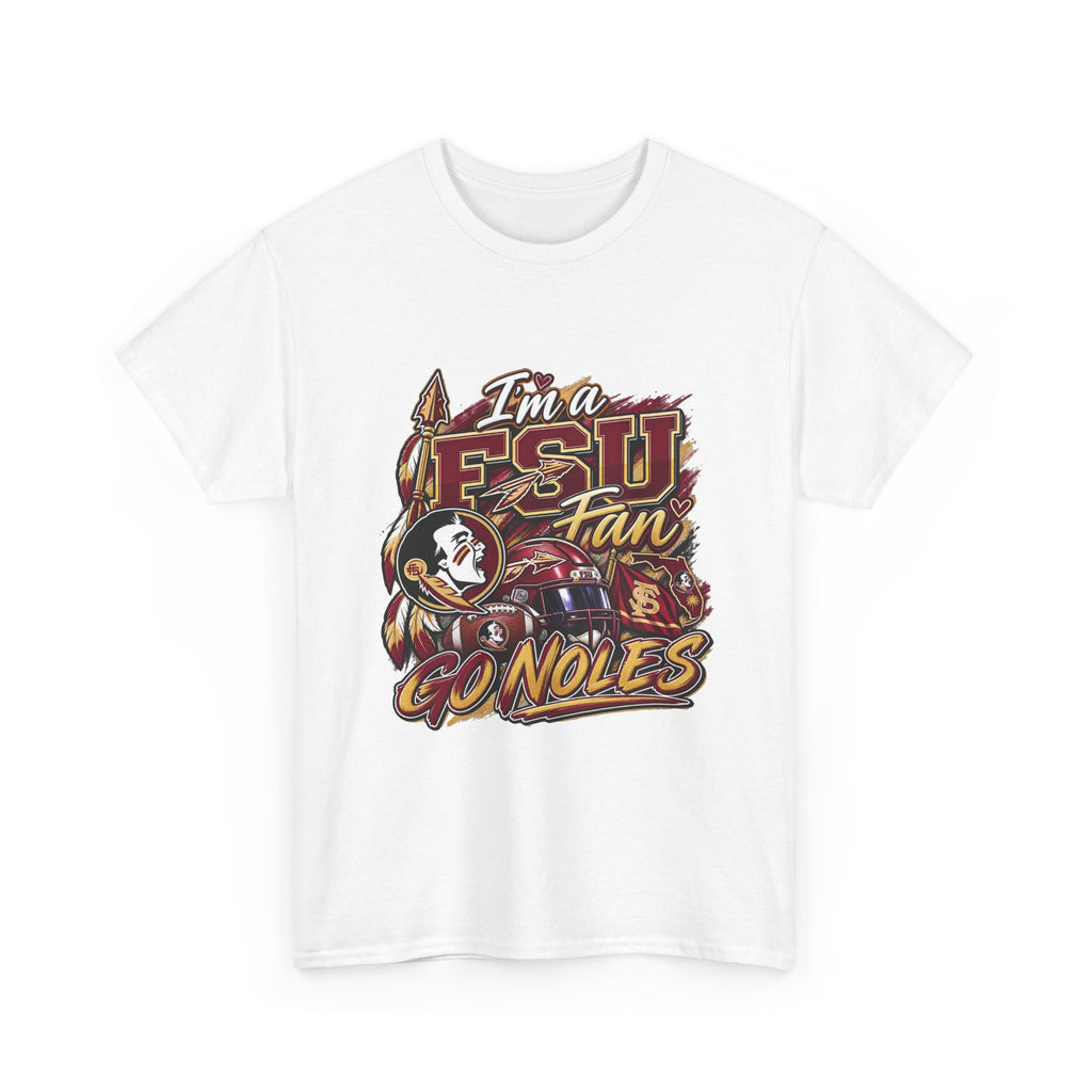 FSU Fan Tee – "I'm a FS U Fan Go Noles" Florida State Seminoles Graphic T-Shirt