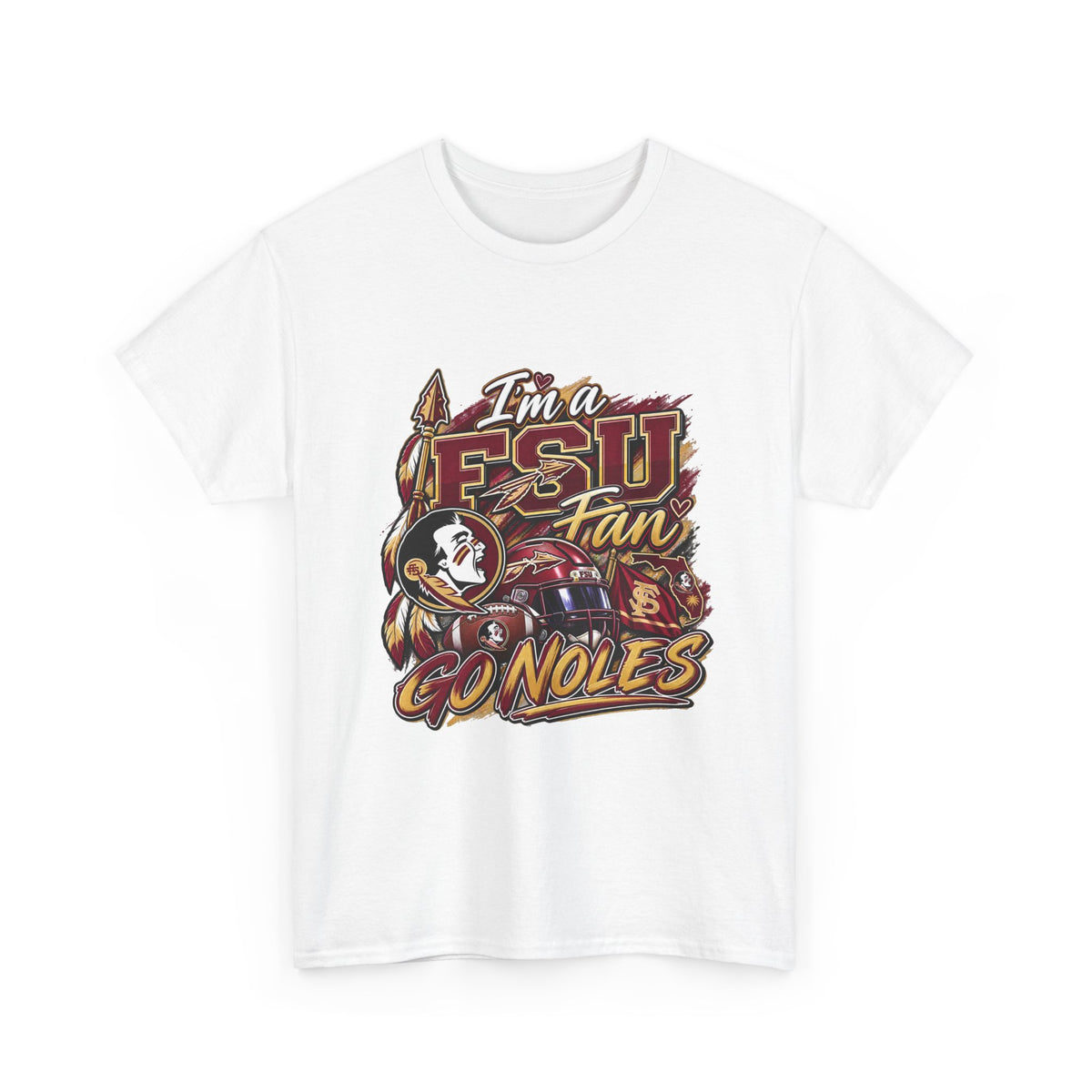 FSU Fan Tee – "I'm a FS U Fan Go Noles" Florida State Seminoles Graphic T-Shirt