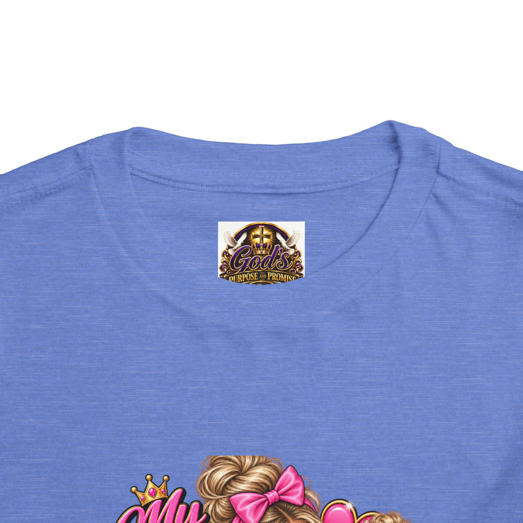 Toddler Tee — “My Mom Says I’m Her Little Princess” Pink Princess Graphic