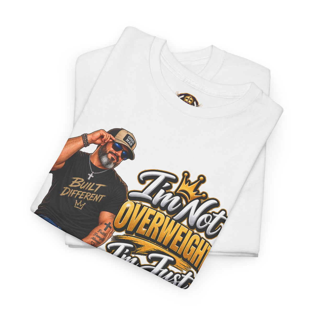 Graphic Tee — "I’m Not Overweight I’m Just A Lot To Love" Plus-Size Pride Shirt