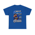 Faith Graphic Tee — "I Walk by Faith and Not by Sight Because I Need Glasses"