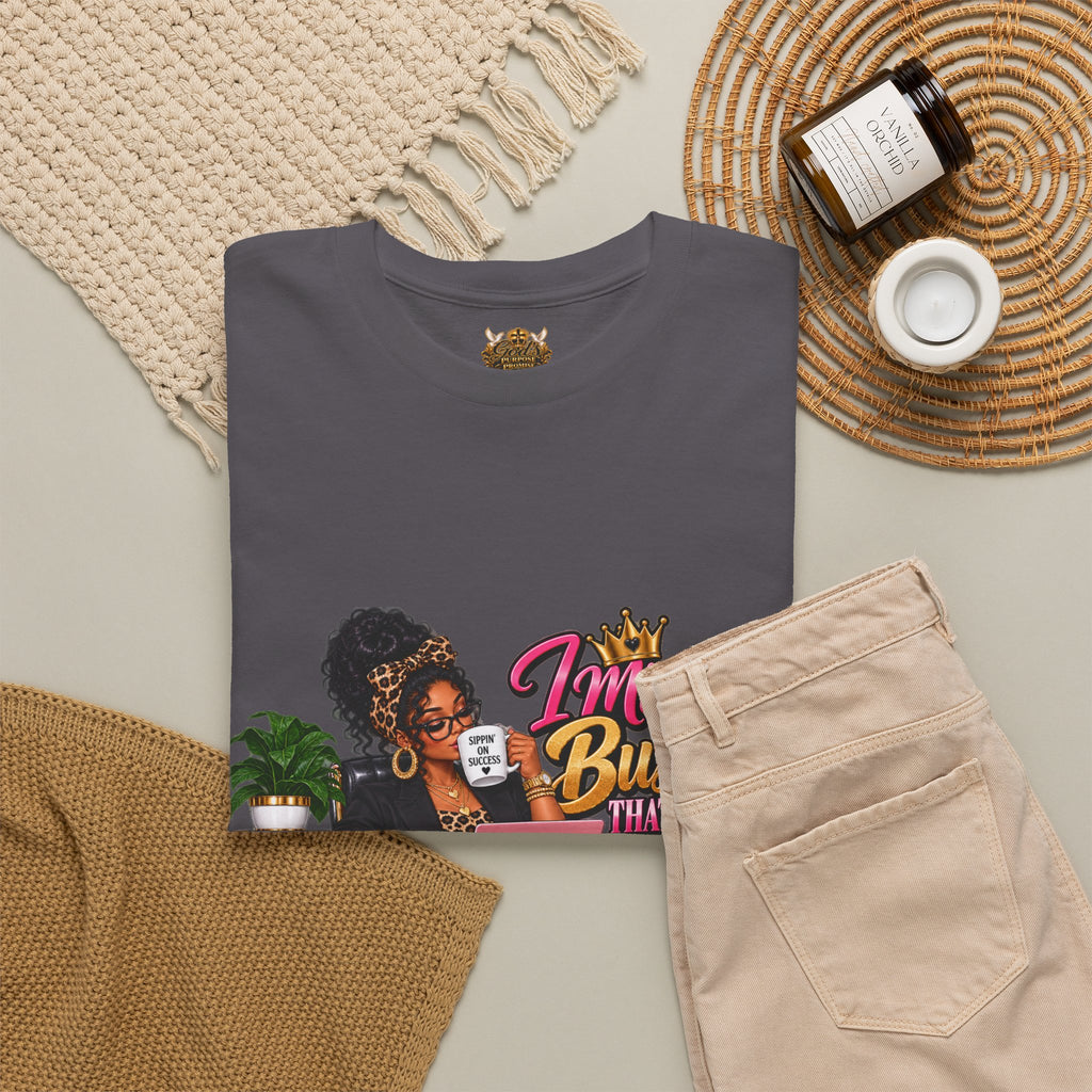 Boss Woman Tee – "Mind the Business, Baby Pays Me" Graphic T-Shirt