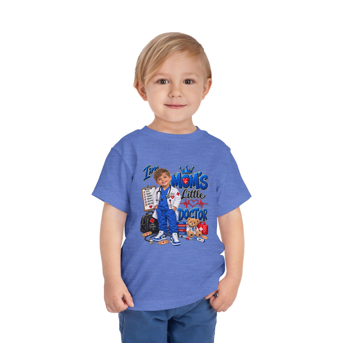 Toddler Tee — Mom's Little Doctor Graphic Shirt