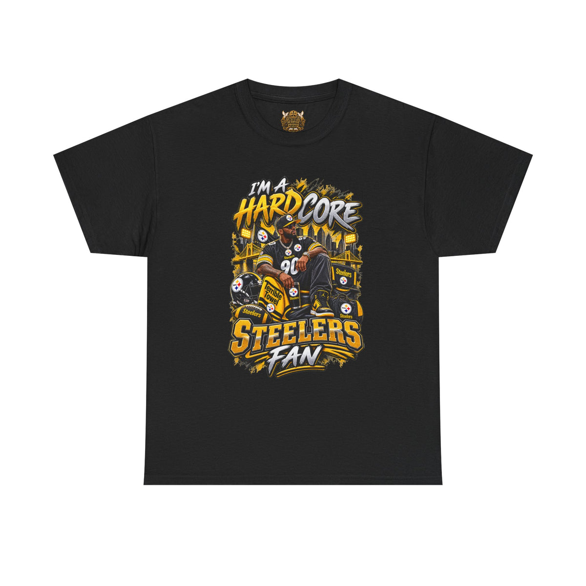 Hardcore Steelers Fan T-Shirt — Retro Pittsburgh Football Tee