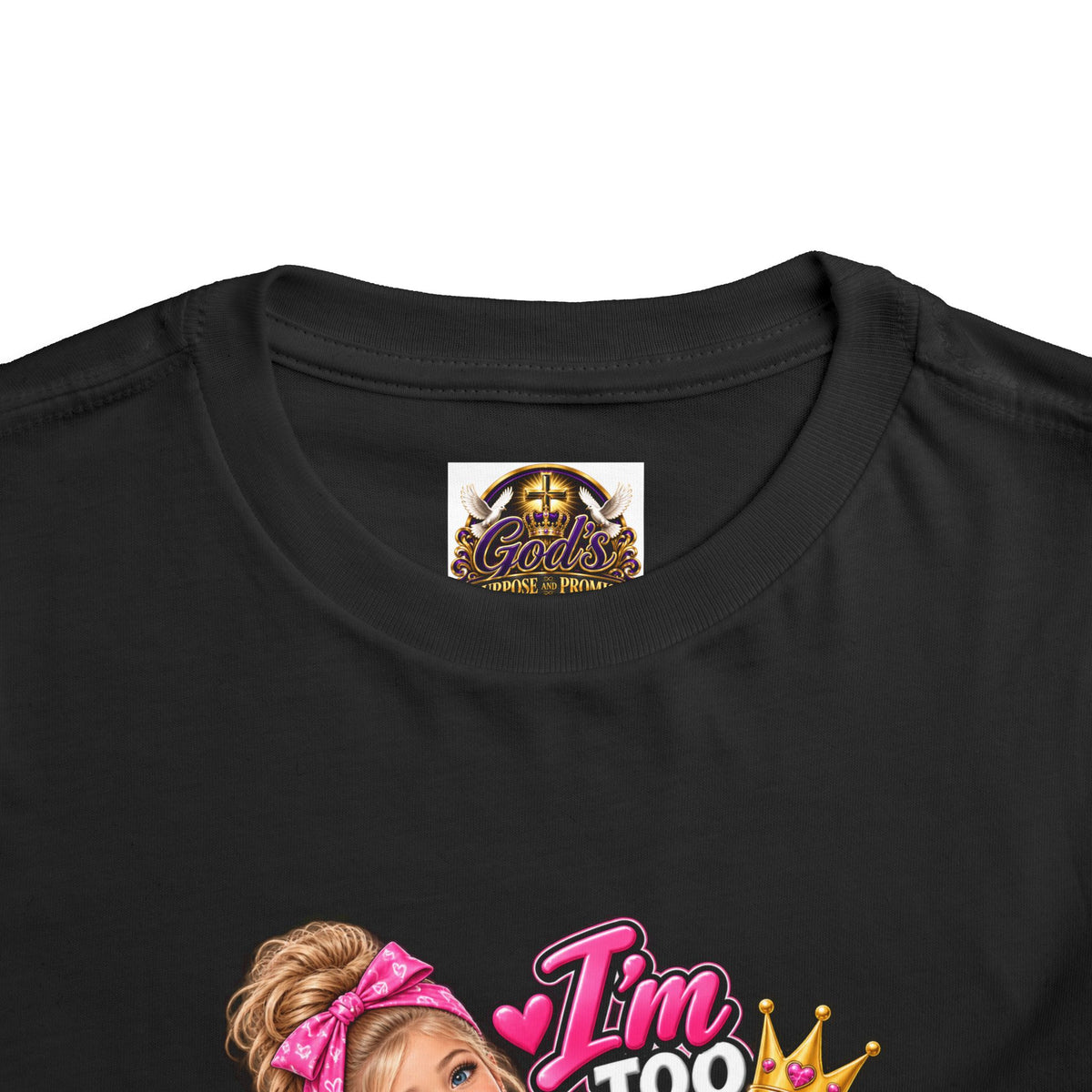 Toddler Tee — "I'm Too Cute to Be Mom's Problem Child" Graphic Top