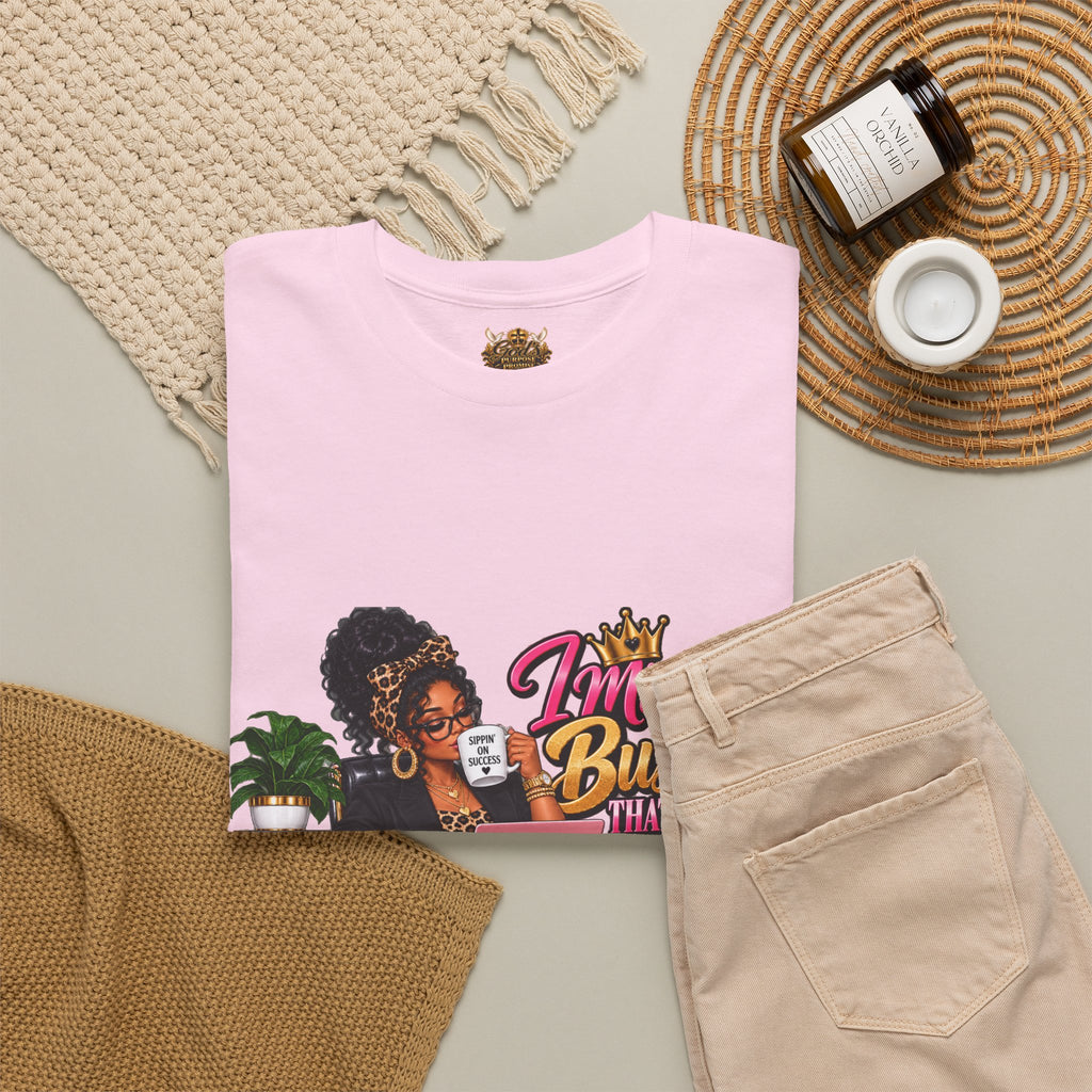 Boss Woman Tee – "Mind the Business, Baby Pays Me" Graphic T-Shirt