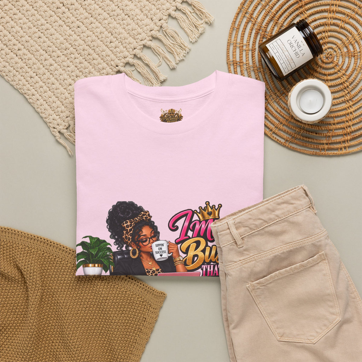 Boss Woman Tee – "Mind the Business, Baby Pays Me" Graphic T-Shirt