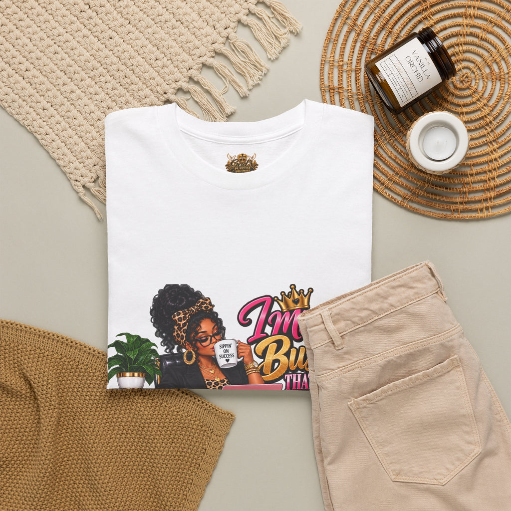 Boss Woman Tee – "Mind the Business, Baby Pays Me" Graphic T-Shirt