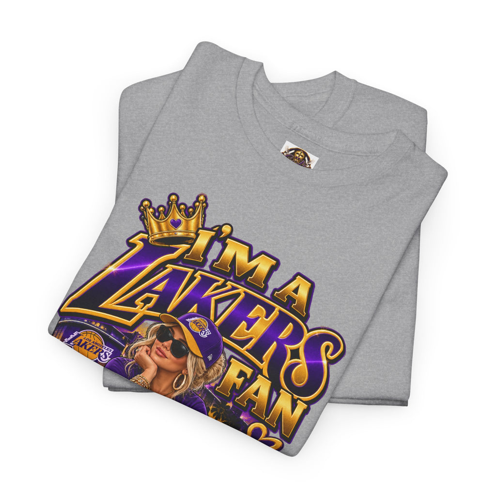 Lakers Fan T-Shirt — "I’m a Lakers Fan" Front & "Lakers For Life" Back