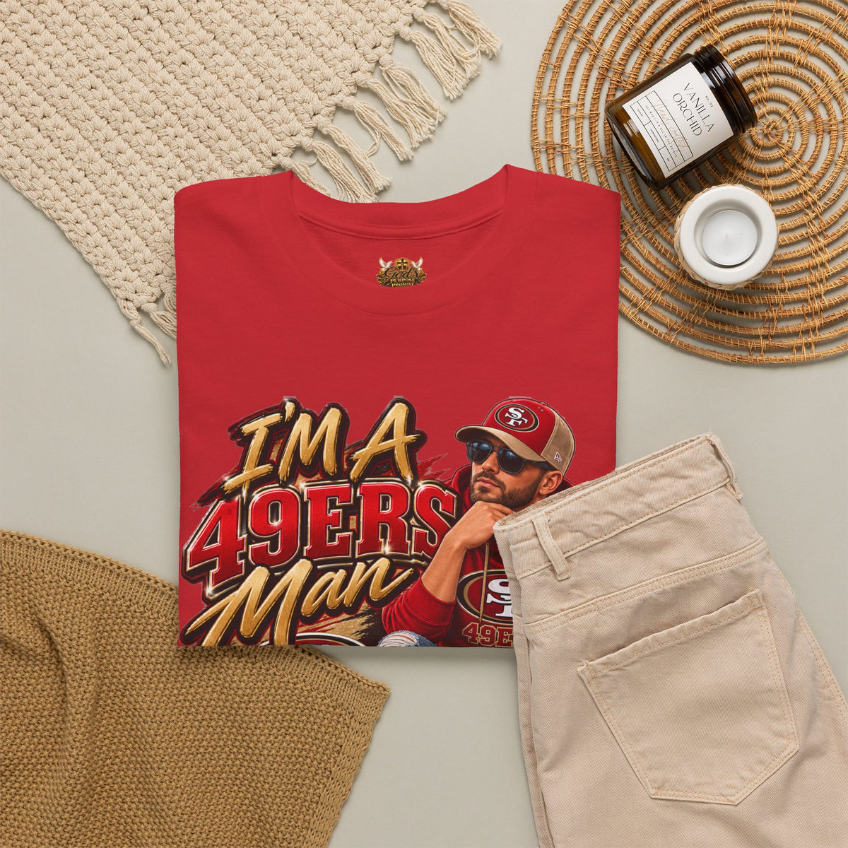 49ers Fan T-Shirt - "I'm a 49ers Man" Vintage Football Tee